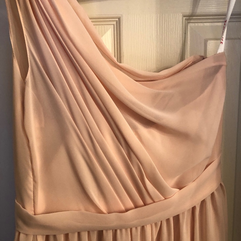 JJs House blush pink bridesmaid dress